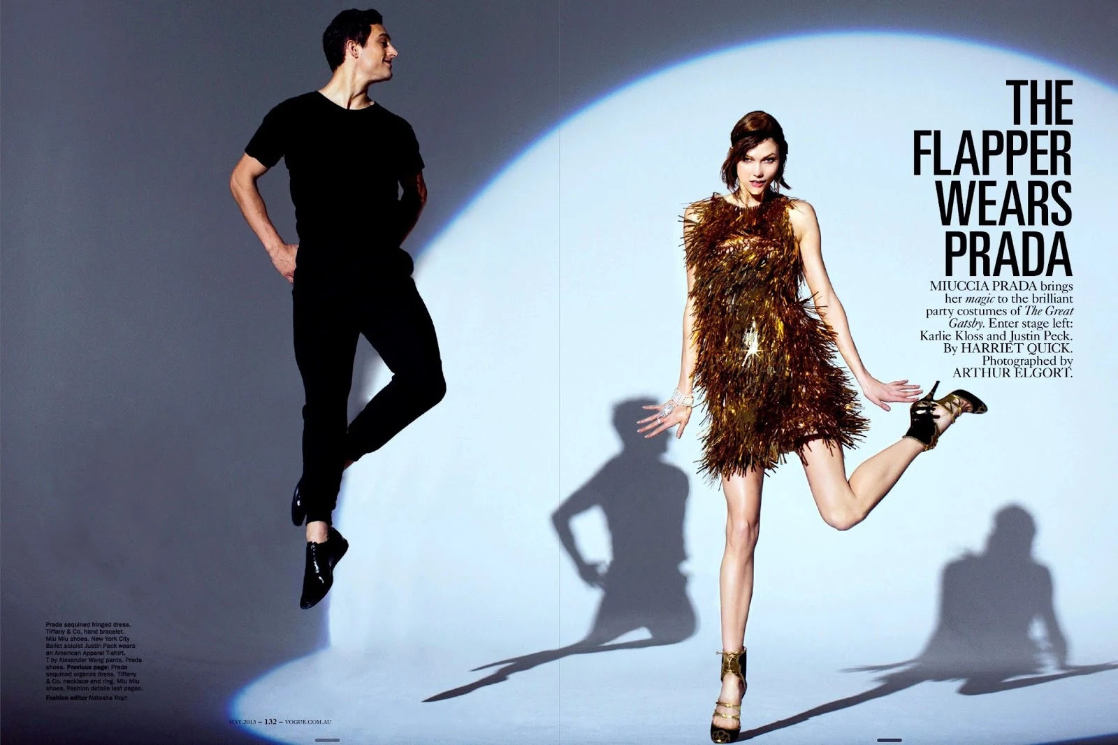 Karlie Kloss & Justin Peck by Arthur Elgort — The Flapper Wears Prada 