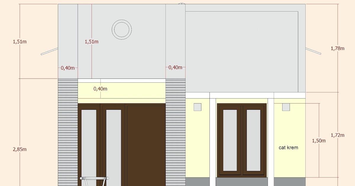 Ide 38 Gambar Rumah Minimalis 2 Kamar Ukuran 5x7 Simple 