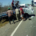 Brumado: Motorista e passageiro ficam presos às ferragens em acidente na BR-030, próximo a comunidade de Formosa 