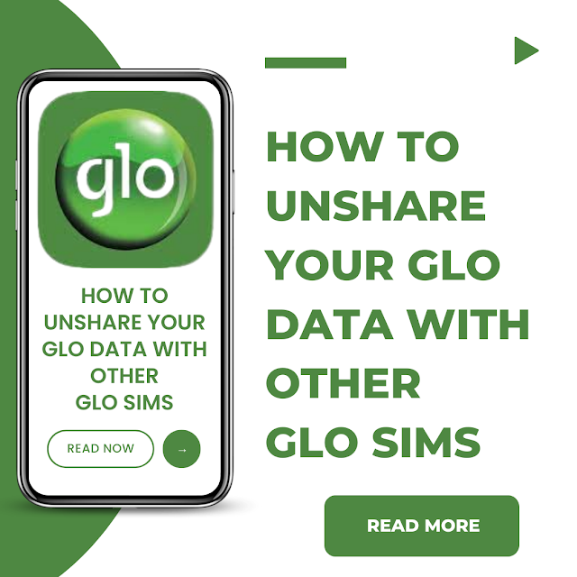 unshare your glo data