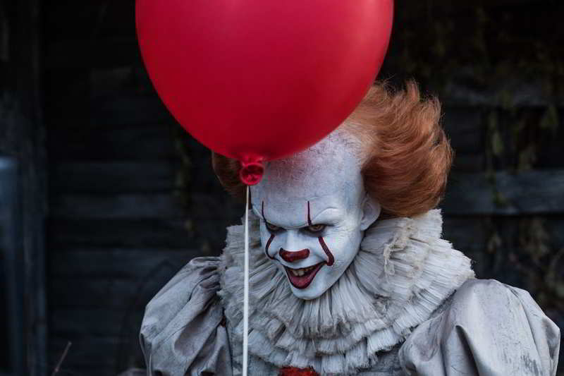 Pennywise red balloon in Abandoned house It