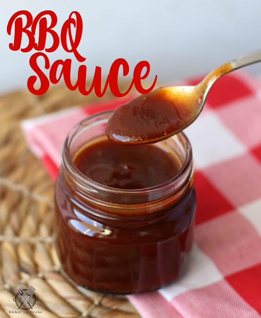 Easy BBQ Sauce recipe from Kickin' Up Smoke is so easy to make you will never miss that store bought sauce. 