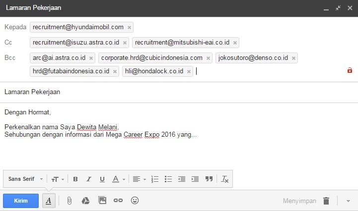 Cara Mengirim Email Ke Banyak Alamat Kontak - Buat Email