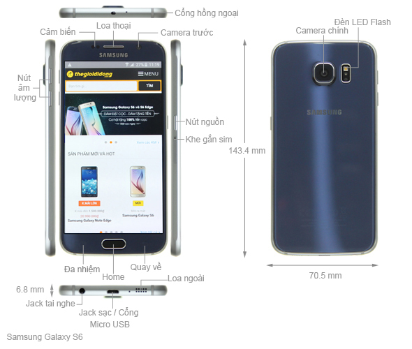 So sánh hiệu năng HTC One M9 với Galaxy S6
