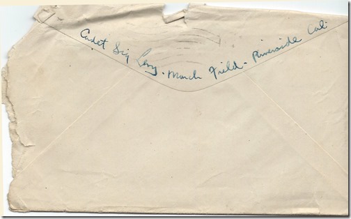 Nov 8 1918 Envelope Back