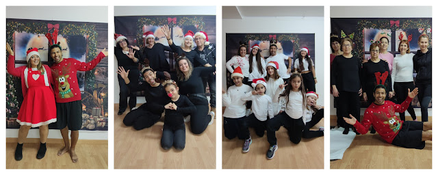 collage de fotos de las actividades navideñas