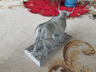 White Metal Bull 2021 — 3D printed figurine