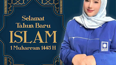 Bacaleg DPRD Recha Putri Trunajaya mengucapkan Selamat Tahun Baru Islam 1445 Hijriah 