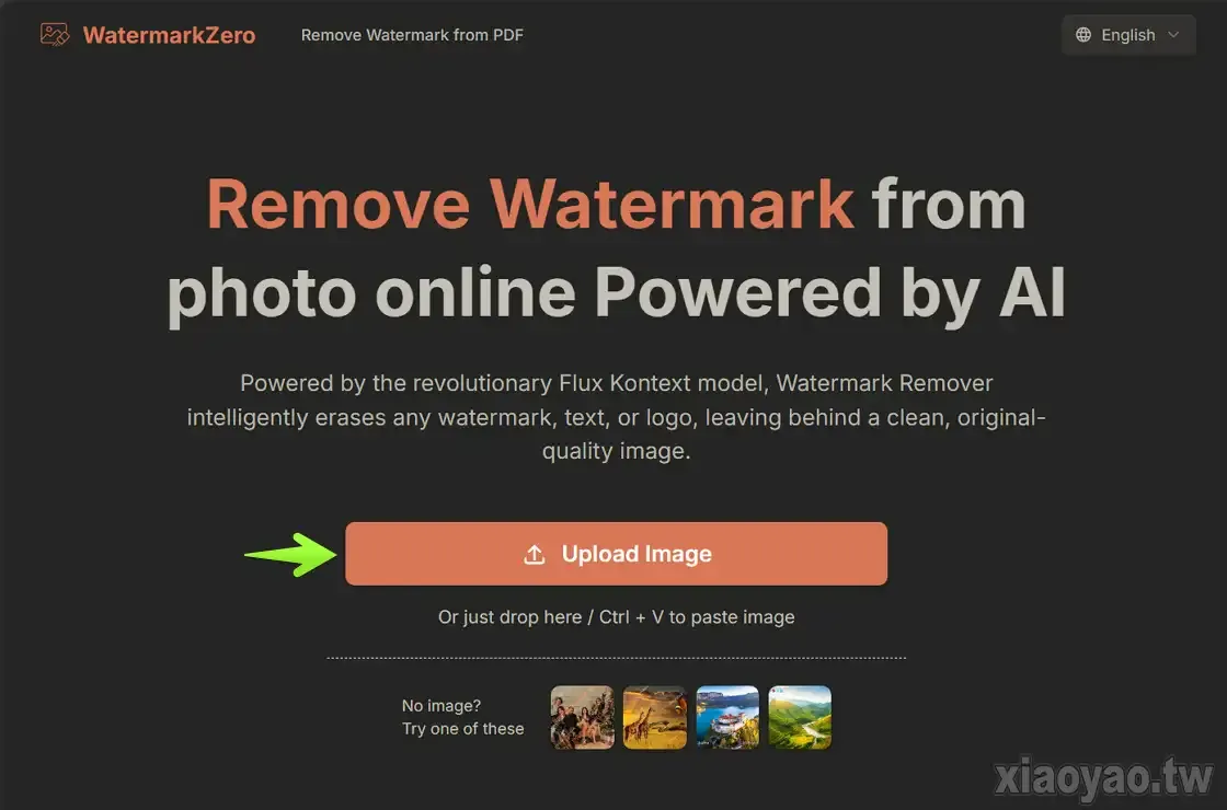 WatermarkZero 線上 AI 圖片去水印工具,免費使用輸出原畫質