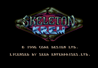 Skeleton Krew title screen