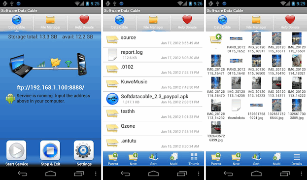 software data cabel android