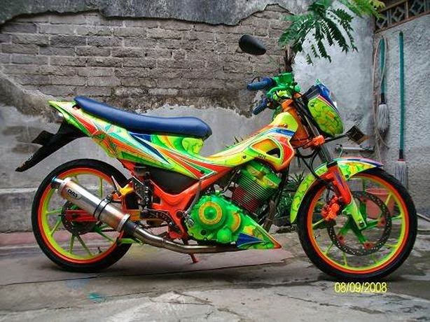40+ Modifikasi Airbrush Satria Fu Keren Terbaru - Variasi 