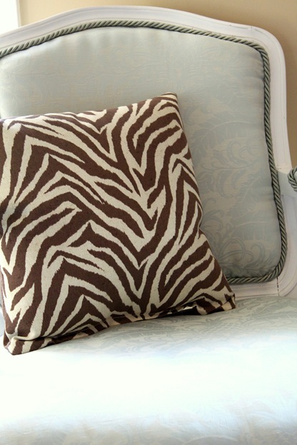 zebra pillow