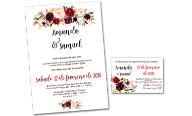 convite de casamento editavel