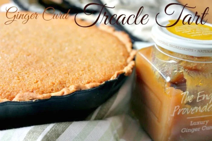 Ginger Curd Treacle Tart