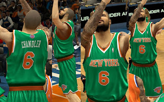 NBA 2K13 Knicks Saint Patrick's Day Jersey