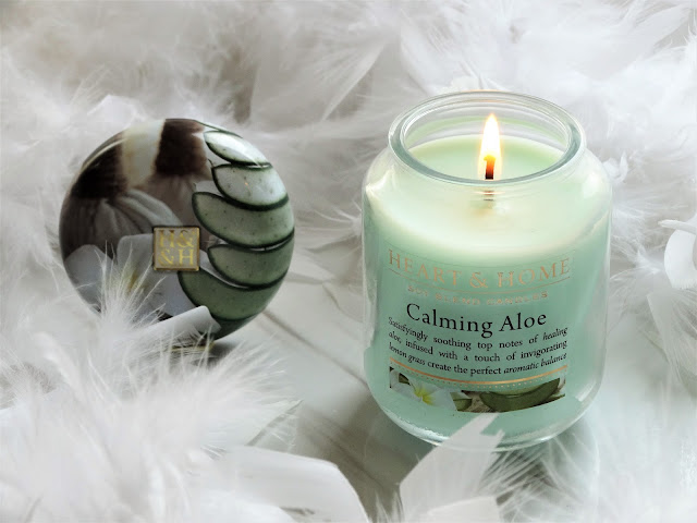 avis Calming Aloe (Douceur d'Aloe) de Heart & Home, blog bougie, candle review, candle blog, avis bougie heart and home, bougie parfumee