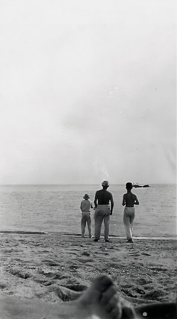 Putnam Family Beach Trip: Ervin and Robert, around 1941