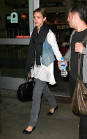 Jessica Alba's LAX Airport Landing