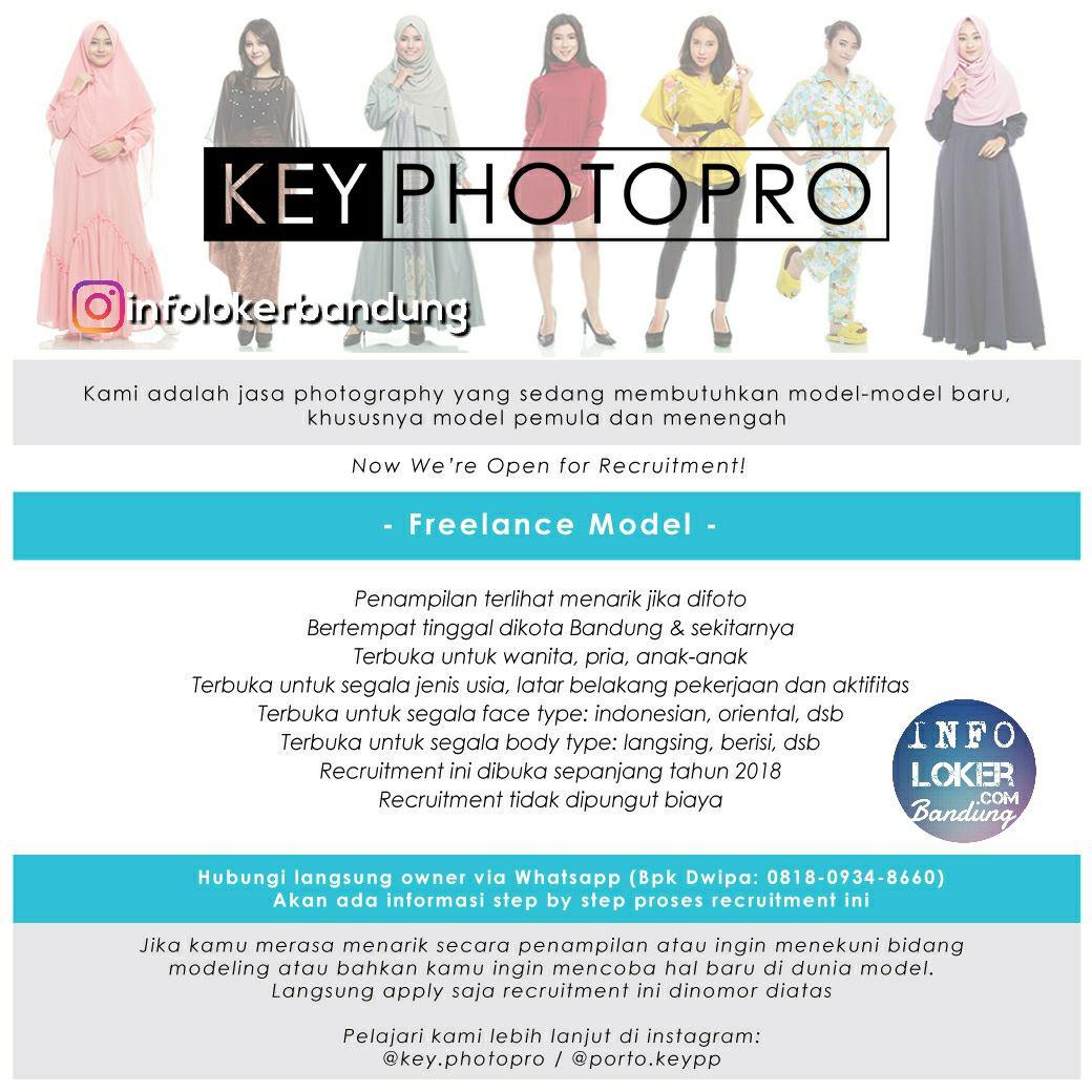 Lowongan Kerja Freelance Model Key Photopro Bandung Februari 2018