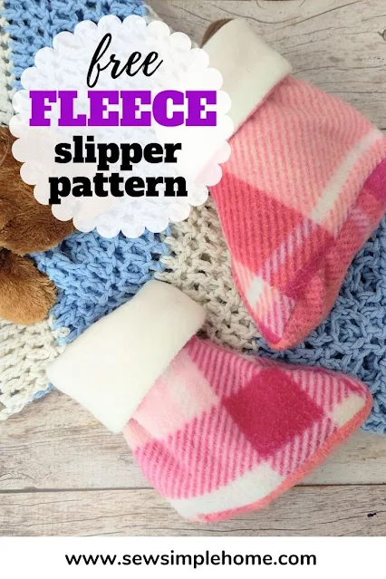 Keep those toes cozy this winter with this free slipper pattern perfect for fleece slippers.