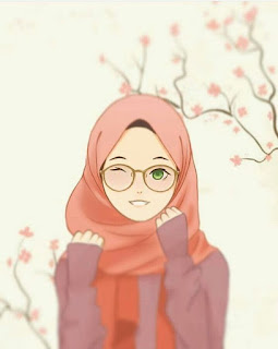 Gambar Kartun Muslimah Comel dan Cantik