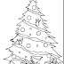 Dibujos de Navidad para pintar y colorear, abetos, árbol de Navidad