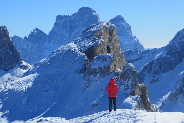 cinque torri averau nuvolau inverno ciaspole