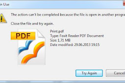Cara Mengatasi File/Folder Yang Tidak Dapat Dihapus