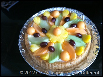 completed fruit torte