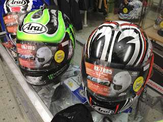 Arai RX-7 RR5 Cal Crutchlow and Nakano Sakura