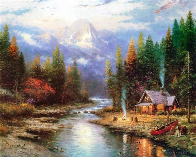 Ảnh nghệ thuật tuyệt đẹp của Thomas Kinkade'