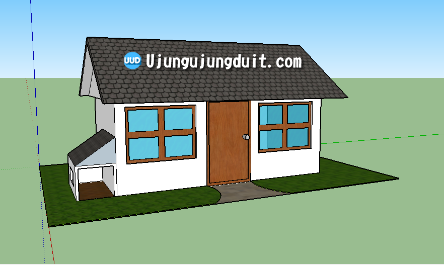 Membuat Rumah Simple dari Sketchup abrionaldi