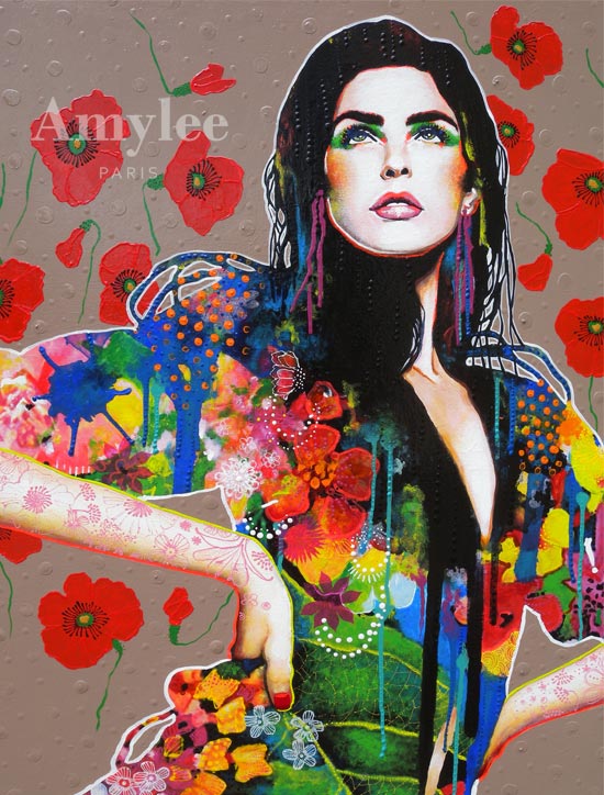 Tonight I'm featuring an incredible artist who goes by Amylee from Paris 