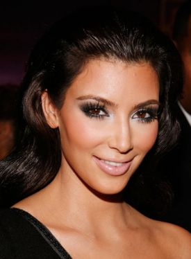 kim kardashian makeup smokey