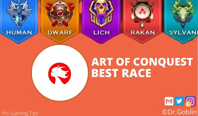 Showing best race in art of conquest