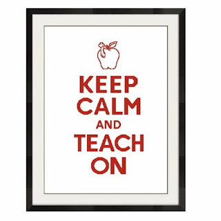 keep calm and teach on