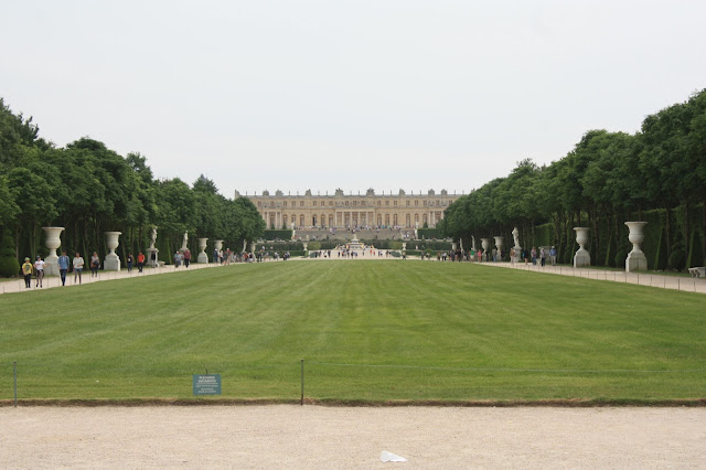 Looking back at the palace from the gardens