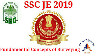SSC JE 2019 Question and Answers for Fundamental Concepts of Surveying