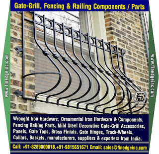 wrought iron parts manufacturers exporters suppliers India http://www.finedgeinc.com +91-8289000018, +91-9815651671