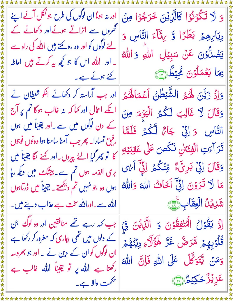 Surah Al-Anfal with Urdu Translation,Quran,Quran with Urdu Translation,