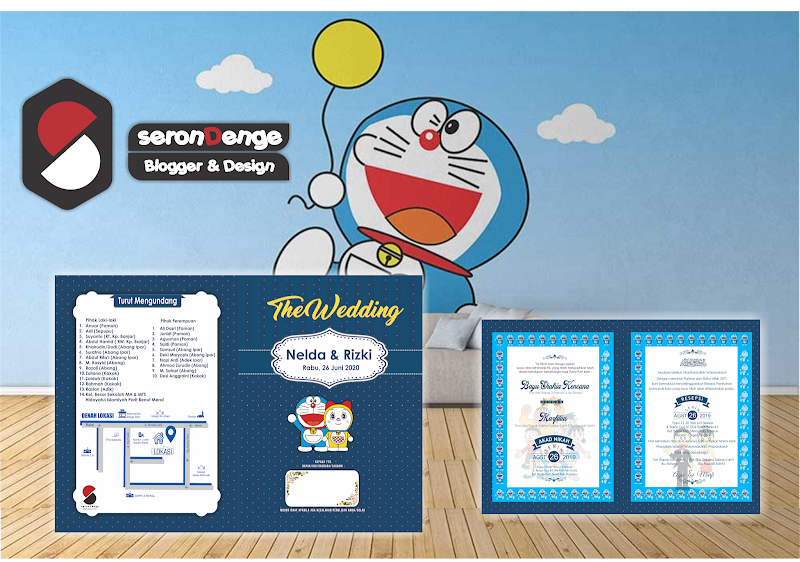 20+ Undangan Doraemon, Yang Indah!