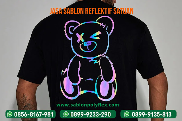 sablon reflektif rainbow polyflex