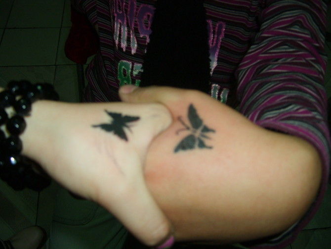 A butterfly tattoo is very versatile. A black and white butterfly will have