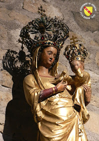 SAXON-SION (54) - Vierge à l'Alérion (XIVe siècle)