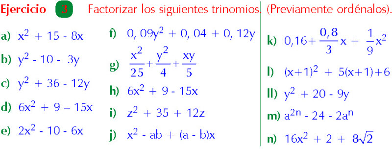 Caso Del Trinomio De La Forma X2 Bx C Por El Metodo Del Aspa