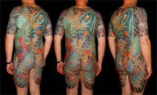 Japanese Tattoo On The Full Back Body
