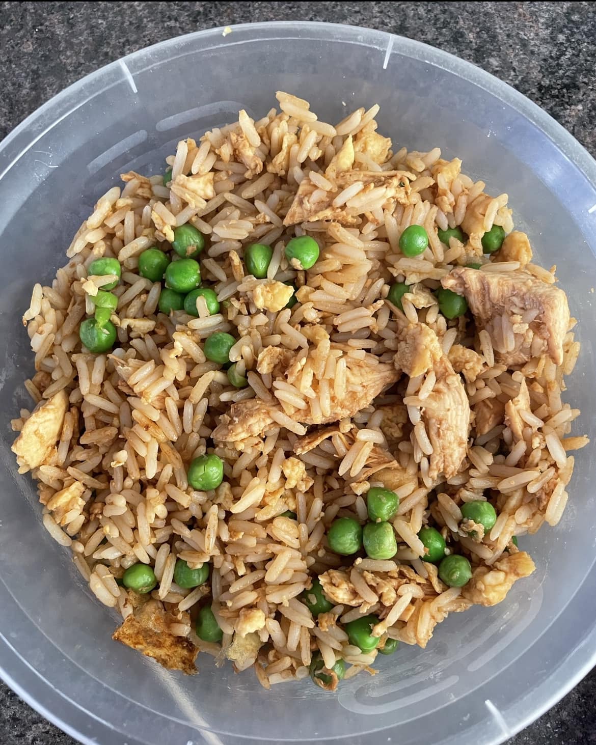 Chicken fried rice on a budget