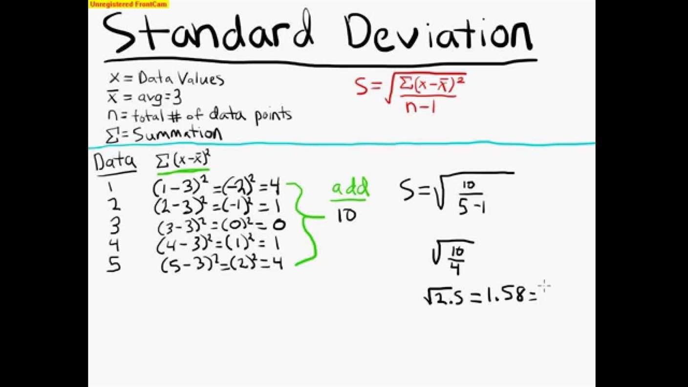 Statistical Treatment of Data Example