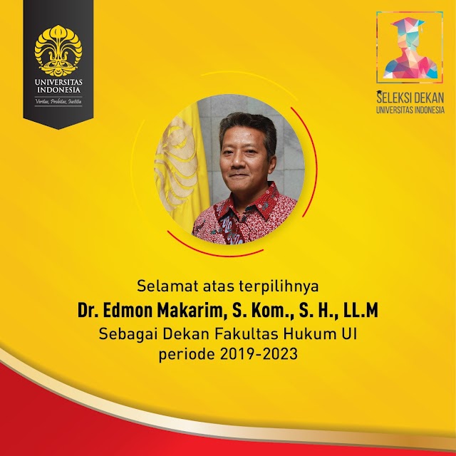 Edmon Makarim Jabat Dekan FHUI   Periode 2019 – 2023